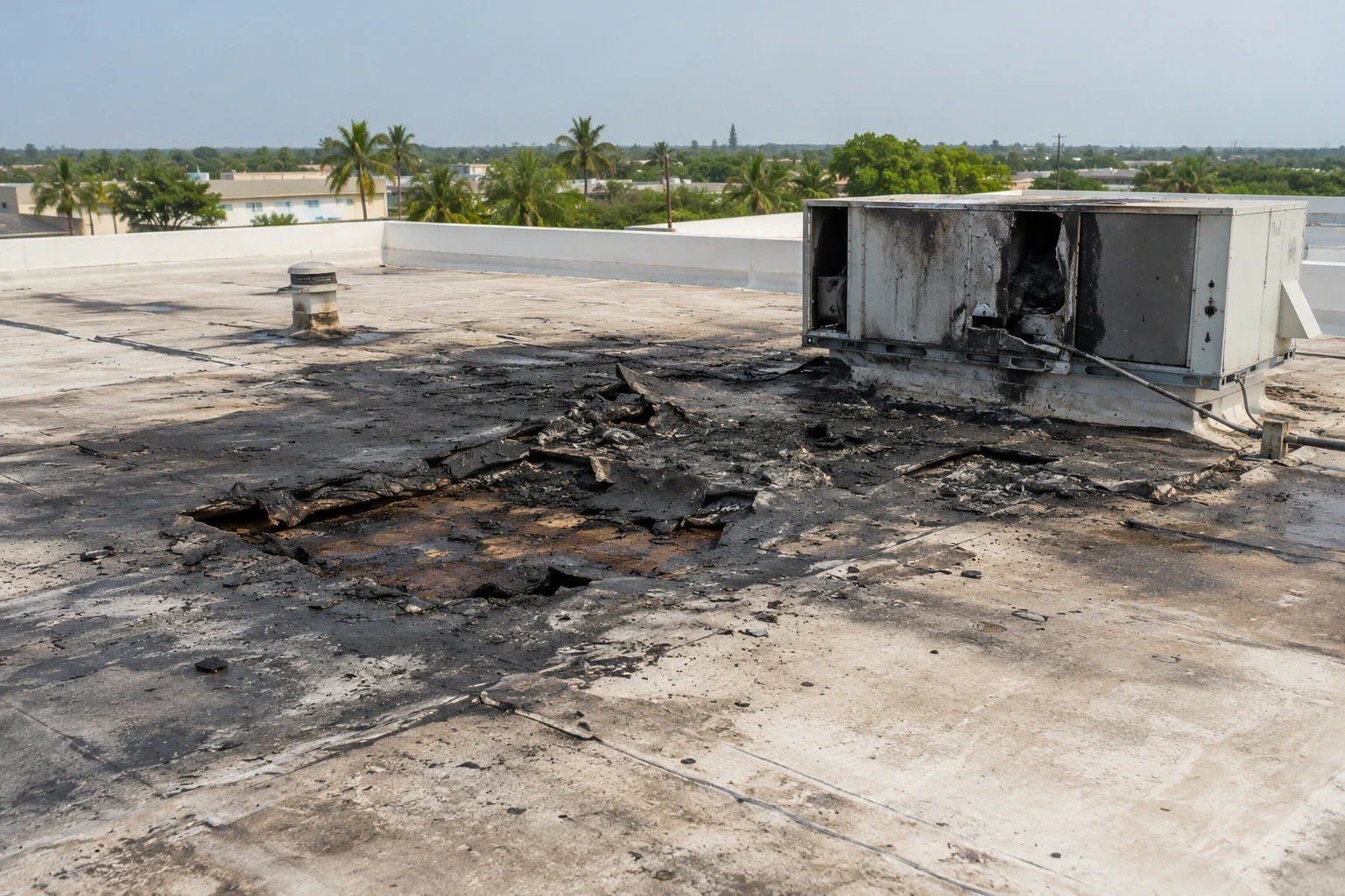 Fire Damage Roof Repair in Mission, TX